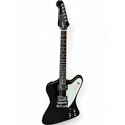 Used 2008 Epiphone Ltd Ed Custom Shop Firebird Black Solid Body Electric Guitar