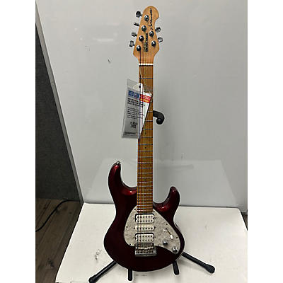 Ernie Ball Music Man Used 2008 Ernie Ball Music Man Silhouette HSH Tremolo Scarlet Red Solid Body Electric Guitar