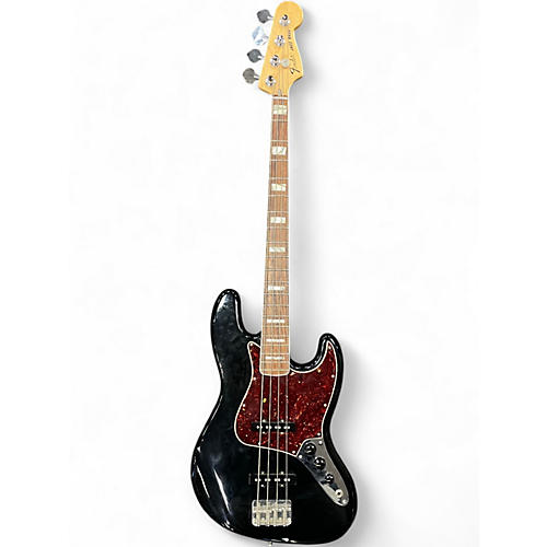 Used 2008 Fender ‘70s jazz bass Black Electric Bass Guitar Black