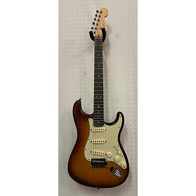 Used 2008 Fender American Deluxe Ash Stratocaster Tobacco Sunburst Solid Body Electric Guitar