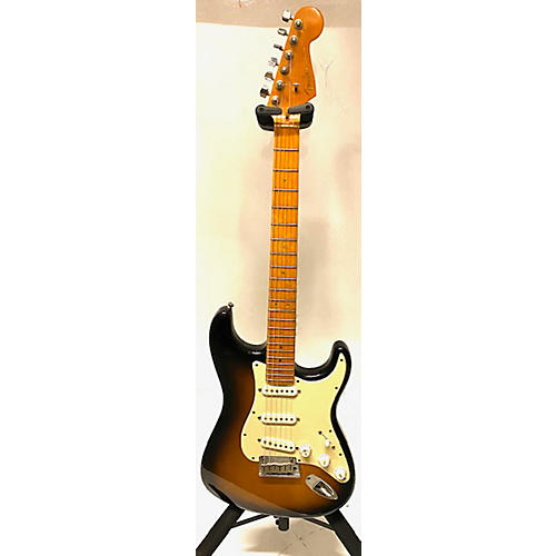 Used 2008 Fender American Deluxe Stratocaster 2 Color Sunburst Solid Body Electric Guitar 2 Color Sunburst