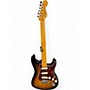 Used 2008 Fender American Deluxe Stratocaster 2 Tone Sunburst Solid Body Electric Guitar 2 Tone Sunburst