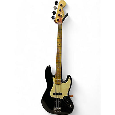 Fender Used 2008 Fender American Standard Jazz Bass Black Electric Bass Guitar