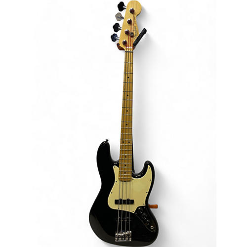 Fender Used 2008 Fender American Standard Jazz Bass Black Electric Bass Guitar Black