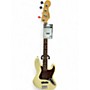 Used 2008 Fender American Standard Jazz Bass Olympic White Electric Bass Guitar Olympic White