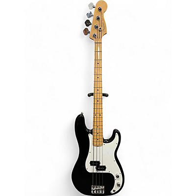 Fender Used 2008 Fender American Standard Precision Bass Black Electric Bass Guitar