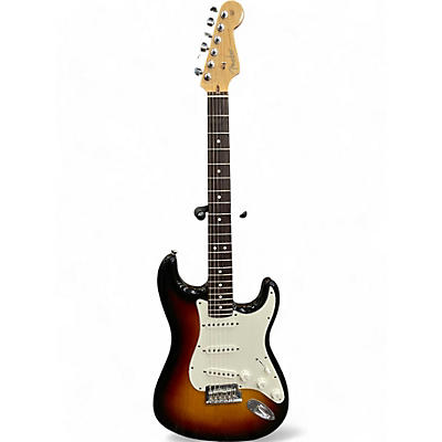 Fender Used 2008 Fender American Standard Stratocaster 3 Tone Sunburst Solid Body Electric Guitar