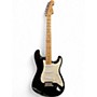 Used 2008 Fender American Standard Stratocaster Black Solid Body Electric Guitar Black