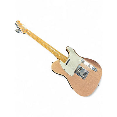 Used 2008 Fender Custom Classic Shop Telecaster Champagne Sparkle Solid Body Electric Guitar