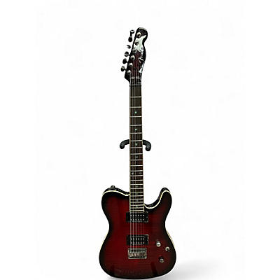 Used 2008 Fender FMT HH Tele custom Black Cherry Burst Solid Body Electric Guitar