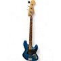 Used 2008 Fender Player Jazz Bass Blue Electric Bass Guitar Blue