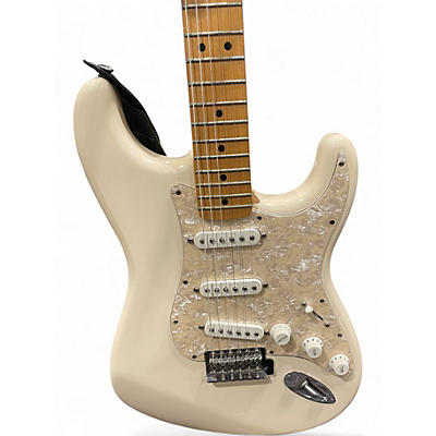 Used 2008 Fender Player Stratocaster Olympic White Solid Body Electric Guitar