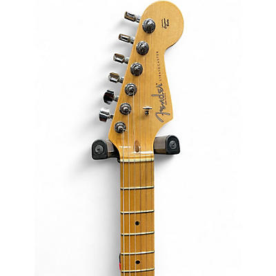 Used 2008 Fender STRATOCASTER Metallic Silver Solid Body Electric Guitar