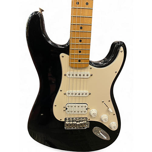 Used 2008 Fender Standard Strat® HSS Black Solid Body Electric Guitar Black