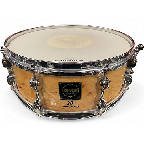 Used 2008 GMS 5.5X14 ASH Natural Drum Natural 10
