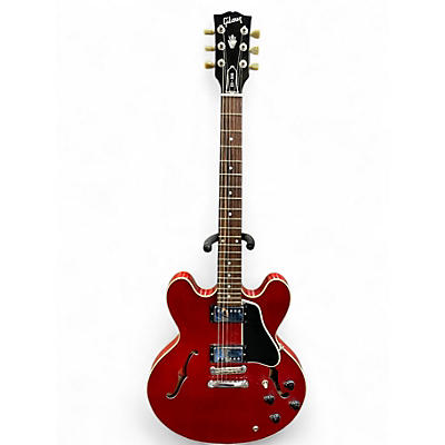 Used 2008 Gibson ES335 Trans Red Hollow Body Electric Guitar