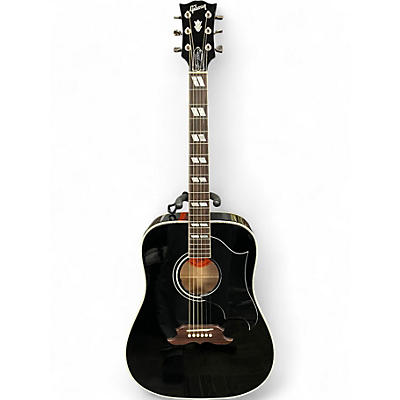 Used 2008 Gibson Elvis Dove ebony Acoustic Electric Guitar