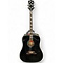 Used 2008 Gibson Elvis Dove ebony Acoustic Electric Guitar ebony