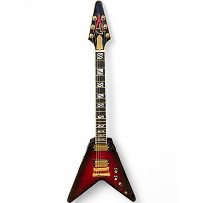 Used 2008 Gibson GUITAR OF THE MONTH 2008 FLYING V BRIMSTONE Solid Body Electric Guitar