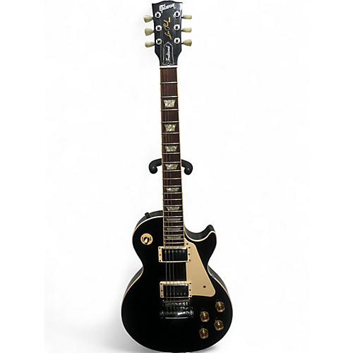 Used 2008 Gibson Les Paul Traditional Black Solid Body Electric Guitar Black