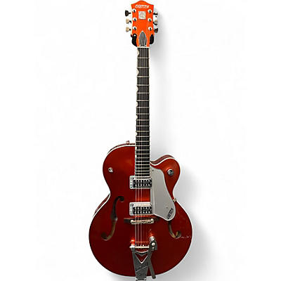 Used 2008 Gretsch Guitars BRIAN G6120SHTTV Metallic Orange Hollow Body Electric Guitar