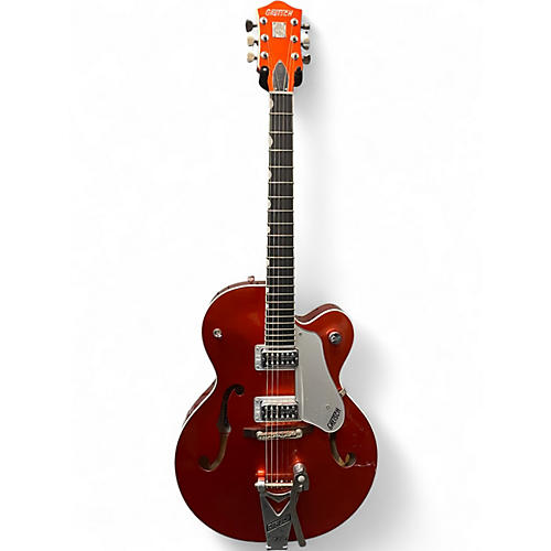 Used 2008 Gretsch Guitars BRIAN G6120SHTTV Metallic Orange Hollow Body Electric Guitar Metallic Orange