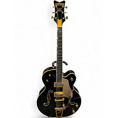 Used 2008 Gretsch Guitars Black Falcon G6136TBK 125th Anniversary Black and Gold Hollow Body Electric Guitar