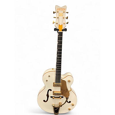 Used 2008 Gretsch Guitars G6136T White Falcon Bigsby White Hollow Body Electric Guitar