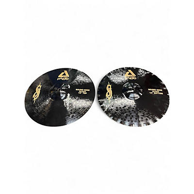 Used 2008 Paiste 14in Alpha Sound Edge Hi Hat Pair Cymbal