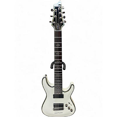 Used 2008 Schecter Guitar Research Hellraiser C7 7 String Alpine White Solid Body Electric Guitar