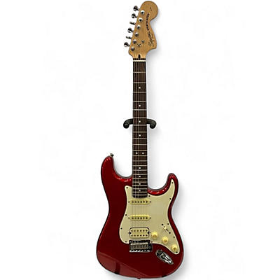 Used 2008 Squier STANDARD STRAT HSS Candy Apple Red Solid Body Electric Guitar