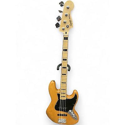 Used 2008 Squier Vintage Modified 70S Jazz Bass Natural Electric Bass Guitar