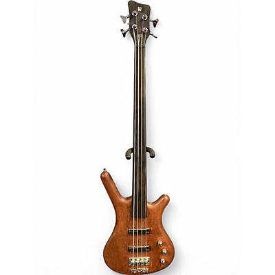 Used 2008 Warwick Standard Corvette 4 String Fretless Natural Electric Bass Guitar