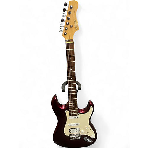Used 2009 Corona CST-220 Chrome Red Solid Body Electric Guitar Chrome Red