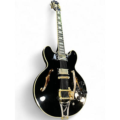 Used 2009 Epiphone ES355 Black Hollow Body Electric Guitar
