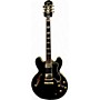 Used 2009 Epiphone Sheraton II Black Hollow Body Electric Guitar Black