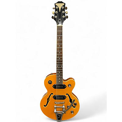 Used 2009 Epiphone Wildkat Antique Natural Hollow Body Electric Guitar