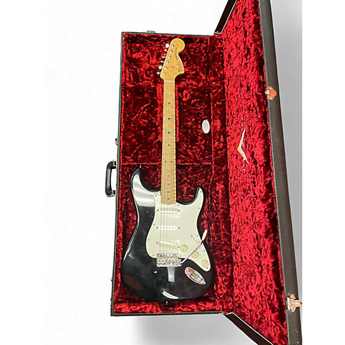 Used 2009 Fender 1969 Stratocaster NOS Black Solid Body Electric Guitar Black