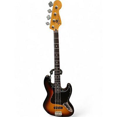 Used 2009 Fender JAZZ BASS 3 Tone Sunburst Electric Bass Guitar