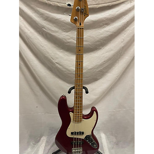 Fender Used 2009 Fender Jazz Bass Candy Apple Red Electric Bass Guitar Candy Apple Red