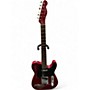 Used 2009 Fender Mustang Telecaster Red Chrome with Mustang Logo Solid Body Electric Guitar Red Chrome with Mustang Logo