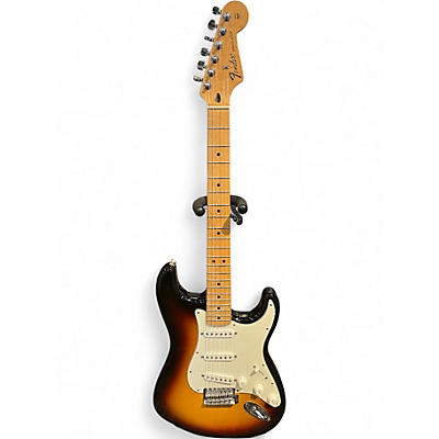 Used 2009 Fender Standard Stratocaster Brown Sunburst Solid Body Electric Guitar