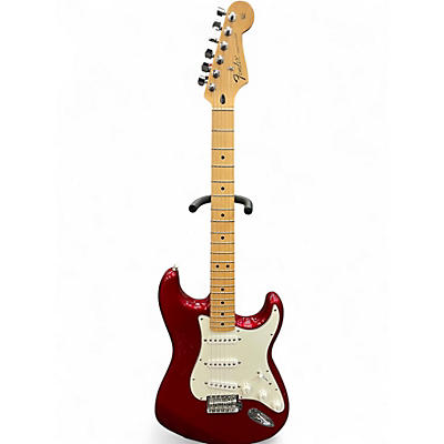 Used 2009 Fender Standard Stratocaster Midnight Wine Solid Body Electric Guitar