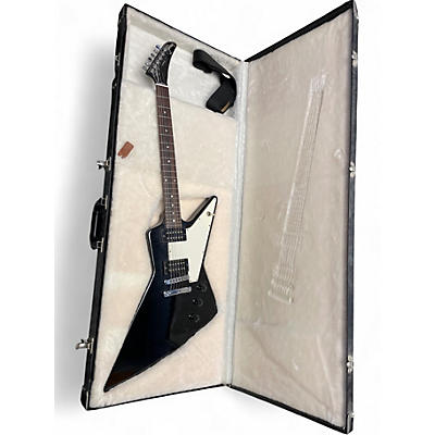 Used 2009 Gibson 70's Explorer Black Solid Body Electric Guitar