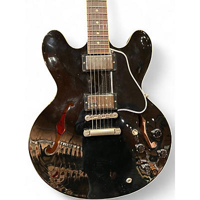 Used 2009 Gibson ES335 Black Hollow Body Electric Guitar