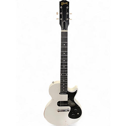 Used 2009 Gibson Les Paul Melody Maker WASHED WHITE Solid Body Electric Guitar WASHED WHITE
