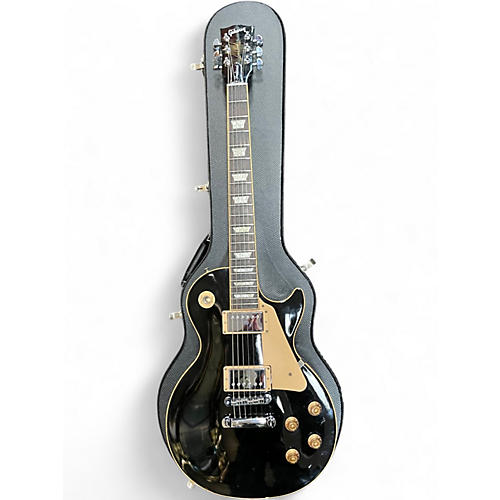 Used 2009 Gibson Les Paul Traditional Black Solid Body Electric Guitar Black
