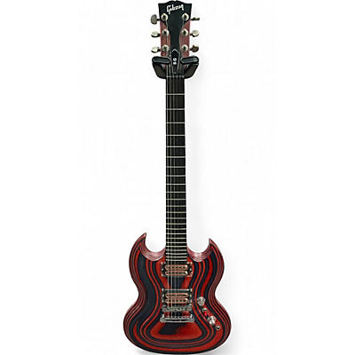 Used 2009 Gibson Zoot Suit SG Red and Blue Solid Body Electric Guitar