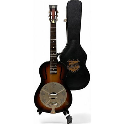 Used 2009 National Triolian Wood body proto 2 Sunburst Resonator Guitar
