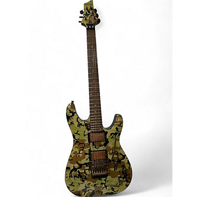 Schecter Guitar Research Used 2009 Schecter Guitar Research C1 Floyd Rose Special Camo Solid Body Electric Guitar